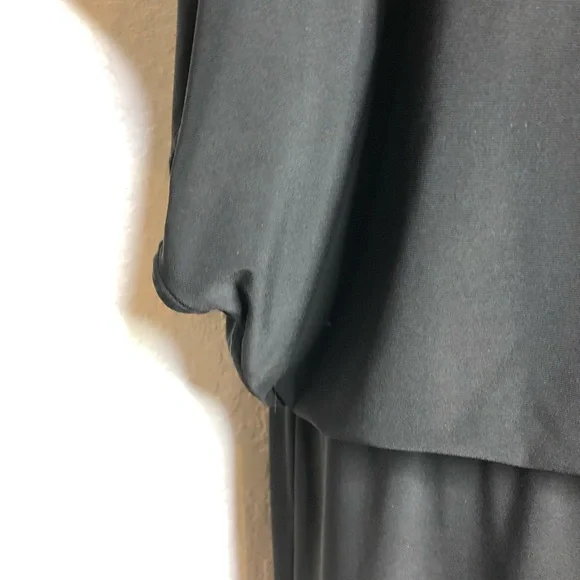 WHBM black batwing button sleeve blouson dress size Extra Large XL - Picture 15 of 16